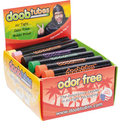 25Count Small Black Doob Tubes - Color Logo by Connection Store - Old HBH Wholesale - Wholesale