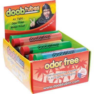 25Count Small Color Doob Tubes - Transparent W/ Logo by Doob Tubes - Wholesale