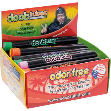 25Count Large Black Doob Tubes - Color Logo by Connection Store - Old HBH Wholesale - Wholesale