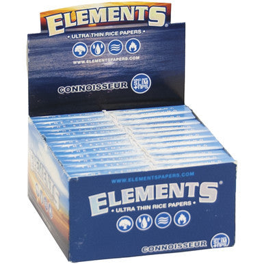 24 Ct. Elements Ultra Rice Papers K/s W/ Tips by Element - Wholesale