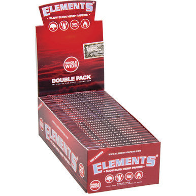 25 Ct. Elements Single Wide Papers W/ Double Feed Window by Elements - Wholesale