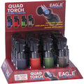 12Ct. Eagle Luxury QUAD Torch W/ Filp Top by Connection Store - Old HBH Wholesale - Wholesale