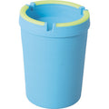6ct. Jumbo Asst Color Glow In Dark Self Extin Ashtray by Fujima - Wholesale