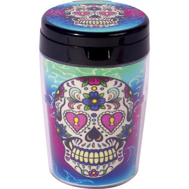 6ct. Skull Glow In Dark Extinguisher Ash Tray W/ Lid by Connection Store - Old HBH Wholesale - Wholesale