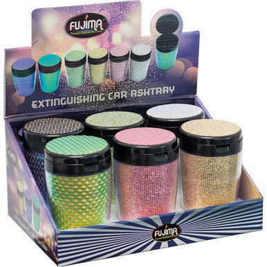 6ct. Gem Glam Extinguishing Car Ashtray by Connection Store - Old HBH Wholesale - Wholesale