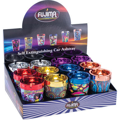 12ct. Trippy & Shroom Car Ashtray by Fujima - Wholesale