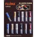 12Ct. Fujima Cylinder Flint Oil Lighter by Connection Store - Old HBH Wholesale - Wholesale