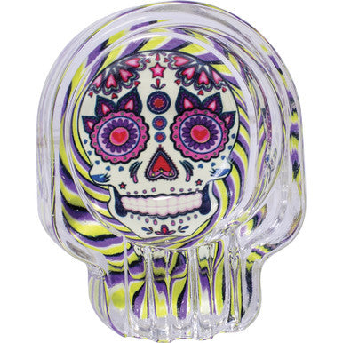 6ct. Glow In Dark Day Of The Dead Skull Shap by Connection Store - Old HBH Wholesale - Wholesale