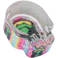 6ct. Asst. Skull Glow In Dark Glass Ashtray by Connection Store - Old HBH Wholesale - Wholesale