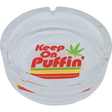 6ct. 3.5in Glass Ashtrays - Leaf Designs by Fujima - Wholesale