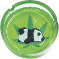 6.25" Toking Panda Leaf Glass Ashtray by Connection Store - Old HBH Wholesale - Wholesale