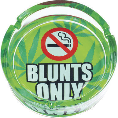 6.25" Blunts Only Glass Ashtray by Connection Store - Old HBH Wholesale - Wholesale