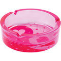 6.25" Pink Yin Yang Hearts Glass Ashtray by Connection Store - Old HBH Wholesale - Wholesale