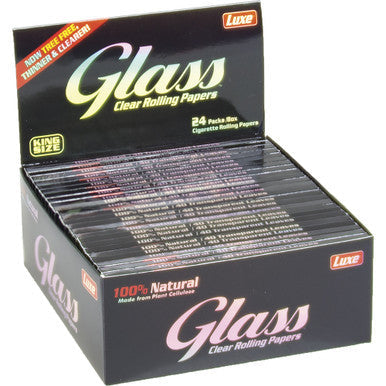 24 Ct. Glass Clear Paper King Size by Connection Store - Old HBH Wholesale - Wholesale