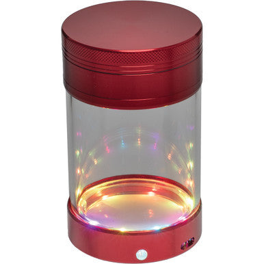 6Count Led Acrylic Storage Jar And Grinder by Green Flower - Wholesale