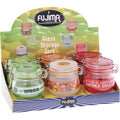 6 Count 150Ml Asst Glass Storage Jar With Clasp by Fujima - Wholesale