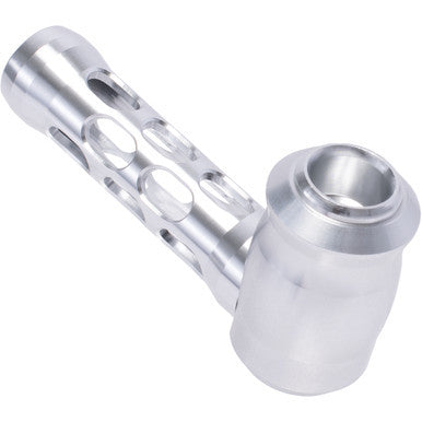 Silver Aluminium Glass Pipe w/ Gift Box by Connection Store - Old HBH Wholesale - Wholesale