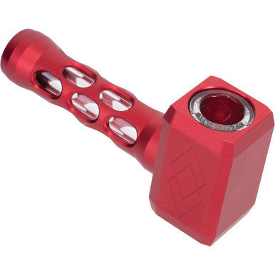 Red Hammer Aluminium Glass Pipe by Connection Store - Old HBH Wholesale - Wholesale