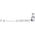 Silver Dual Window Aluminium Glass Pipe by Green Flower - Wholesale