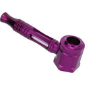 Purple Aluminium Glass Pipe by Green Flower - Wholesale