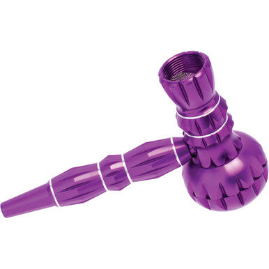 Purple Aluminium Pipe w/ Grinder by Connection Store - Old HBH Wholesale - Wholesale