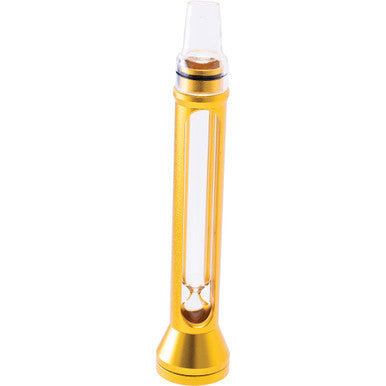 Gold Aluminium Chillium Glass Pipe by Connection Store - Old HBH Wholesale - Wholesale