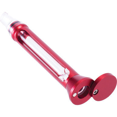 Red Aluminium Glass Chillium Pipe by Connection Store - Old HBH Wholesale - Wholesale