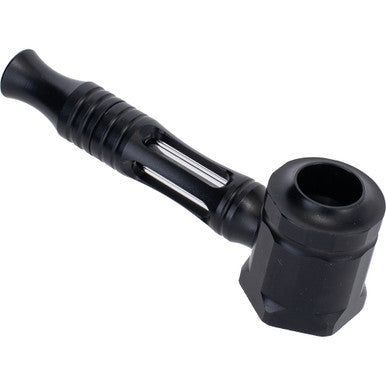 Black Aluminium Glass Pipe. by Honeybee Herb Wholesale - Wholesale