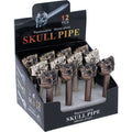 12ct Metal Skull Pipe by Connection Store - Old HBH Wholesale - Wholesale