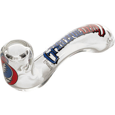 5.5in Steal Your Face Sherlock Hand Pipe W/Ash Catcher Mouth by Connection Store - Old HBH Wholesale - Wholesale