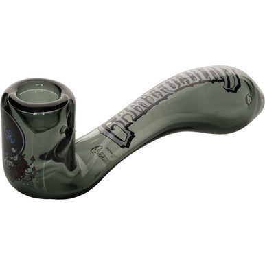 5.5in Space Your Face Sherlock Hand Pipe W/Ash Catcher Mouth by Connection Store - Old HBH Wholesale - Wholesale