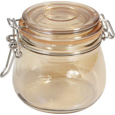 500Ml Glass Jars With Golden Coating by Fujima - Wholesale