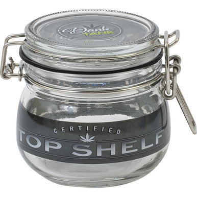 500Ml Glass Jars Black Top Shelf by Connection Store - Old HBH Wholesale - Wholesale