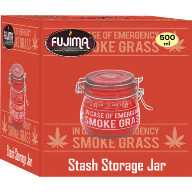 500Ml Glass Jars Red Emergency by Fujima - Wholesale