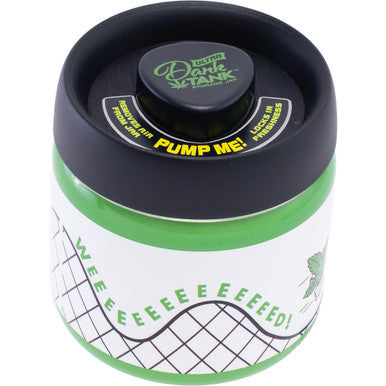 4.25In Weeeeed Coaster Ultra Dank Tank Vacuum Jar by Connection Store - Old HBH Wholesale - Wholesale