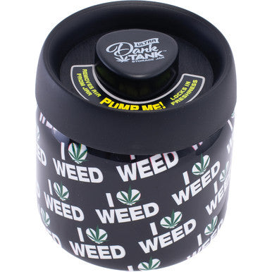 4.25In I Heart Weed Ultra Dank Tank Vacuum Jar by Connection Store - Old HBH Wholesale - Wholesale