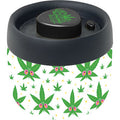 4.25In Weed Leaf Stoned Face Ultra Dank Tank Vacuum Jar by Fujima - Wholesale