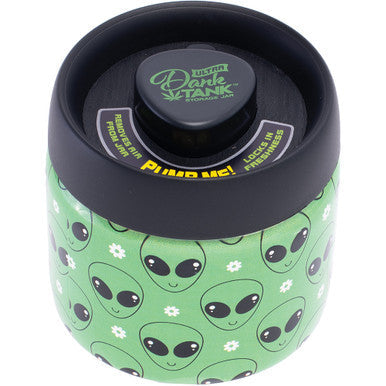 4.25In Green Alien Ultra Dank Tank Vacuum Jar by Connection Store - Old HBH Wholesale - Wholesale