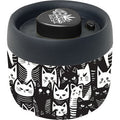4.25In Black & White Cats Ultra Dank Tank Vaccum Jar by Fujima - Wholesale