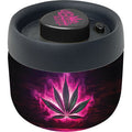 4.25In Neon Flame Leaf Ultra Dank Tank Vacuum Jar by Fujima - Wholesale