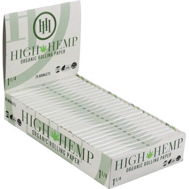 25 Ct. High Hemp Organic Rolling Paper 1.25" by High Hemp - Wholesale