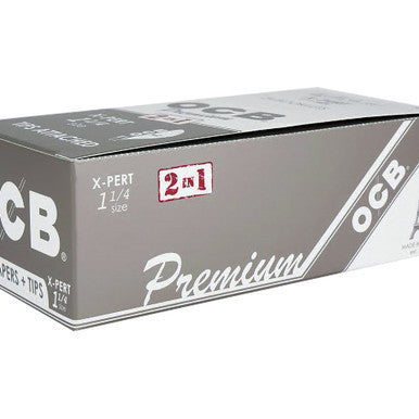 24 Ct. Ocb X- Pert Paper 1.25" W/ Tips by OCB - Wholesale