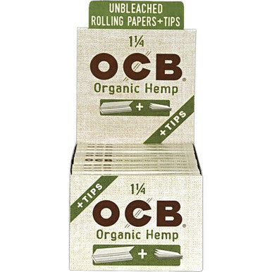 24 Ct. Ocb Organic Hemp 1.25" W/ Tips by OCB - Wholesale