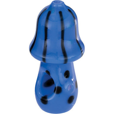 4" Wild Mushroom Hand Pipe - Blue by Connection Store - Old HBH Wholesale - Wholesale