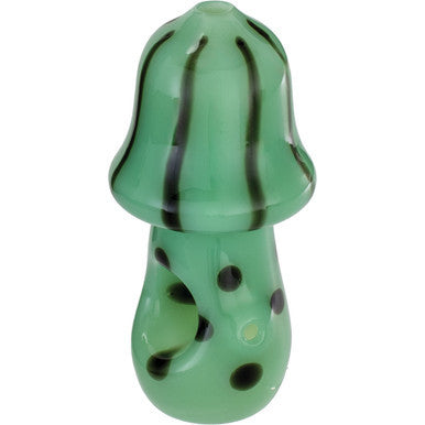 4" Wild Mushroom Hand Pipe - Green by KushRX - Wholesale