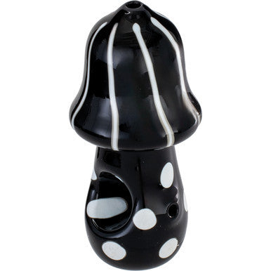 4" Wild Mushroom Hand Pipe - Black by KushRX - Wholesale