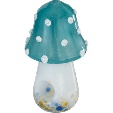 4" Polka Dot Mushroom Hand Pipe - Blue by Connection Store - Old HBH Wholesale - Wholesale