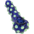 4" Polka Dot Spoon Stuffed Hand Pipe - Green by KushRX - Wholesale