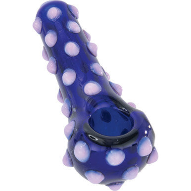 4" Polka Dot Spoon Stuffed Hand Pipe - Pink by Connection Store - Old HBH Wholesale - Wholesale