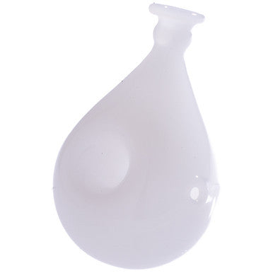 3.5" Balloon Hand Pipe - White by Connection Store - Old HBH Wholesale - Wholesale